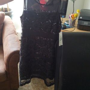 Black sequined dress